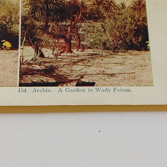 ANTIQUE STEREOGRAPH CARD Arabia/Pyramid of Ghizeh DOUBLE SIDED - Picture 2 of 5